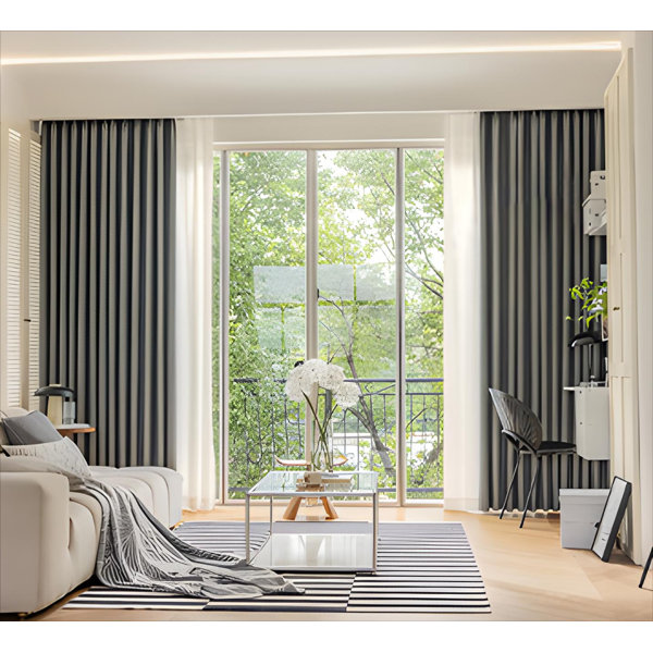 Hokku Designs Blackout Curtains For Bedroom Sun Protection, Thermal